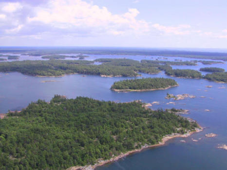 Spectacular view of the Georgian Bay Island