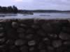 Stone wall along the Georgian Bay Island waterside (38kb)